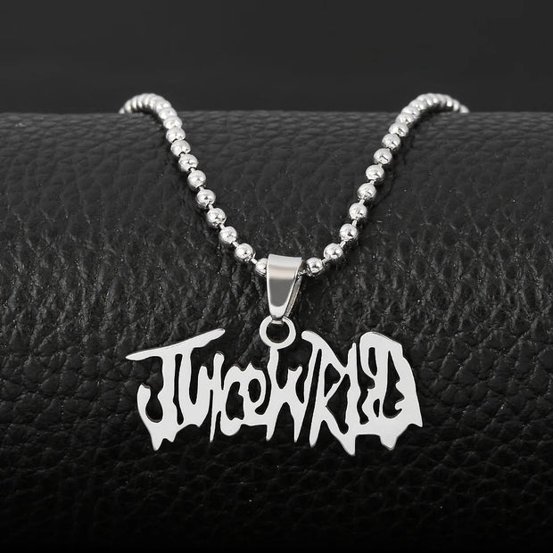 JUICE Wrld Pendant Necklace Singer Rapper Letter Name Chain Necklace