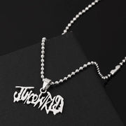 JUICE Wrld Pendant Necklace Singer Rapper Letter Name Chain Necklace