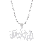 JUICE Wrld Pendant Necklace Singer Rapper Letter Name Chain Necklace